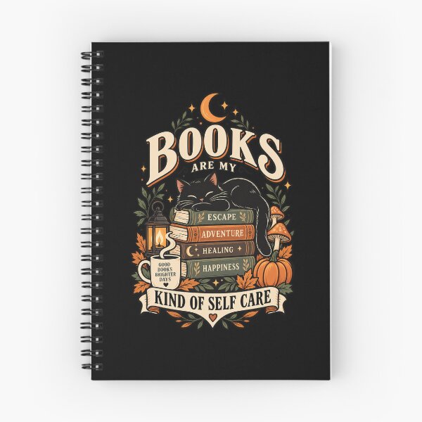 Item preview, Books Are My Kind of Self Care - Cozy Black Cat Book Lover designed and sold by Ridaelb.