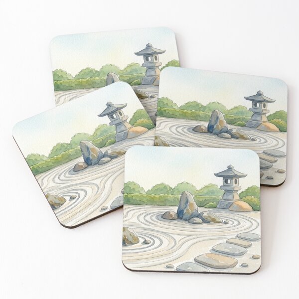 Item preview, Japanese Zen Garden Illustration designed and sold by Dreamic.Art.