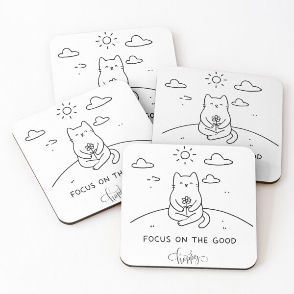 Item preview, ZEN Cat, Focus on the Good designed and sold by Cat Attitude Studio.