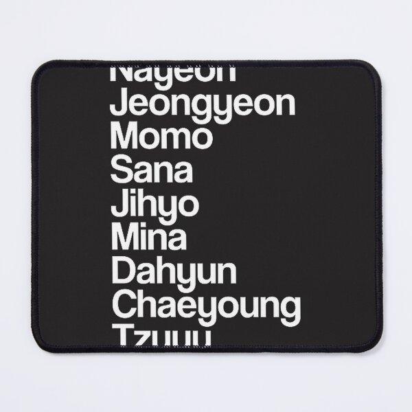 Item preview, Minimalist White Typography Design Featuring Twice Names designed and sold by SpaceWaifu.