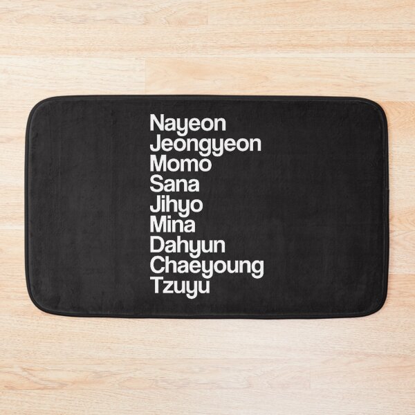 Item preview, Minimalist White Typography Design Featuring Twice Names designed and sold by SpaceWaifu.