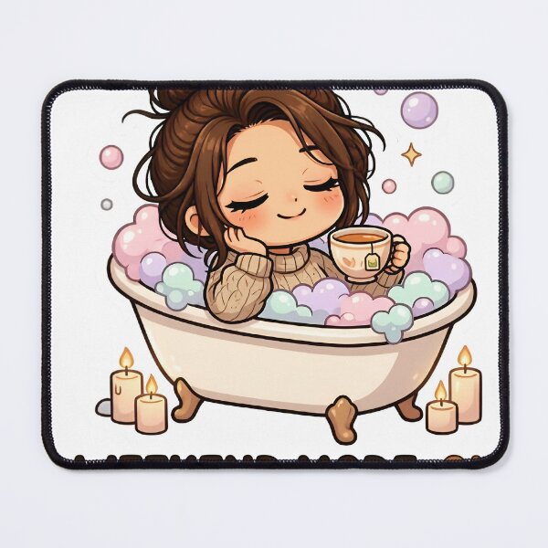 Item preview, Weekend Mode On Cozy Bath Sticker designed and sold by CozyMugArt.