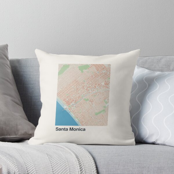 Item preview, Santa Monica Minimalistic Map Art designed and sold by MapsNerd.
