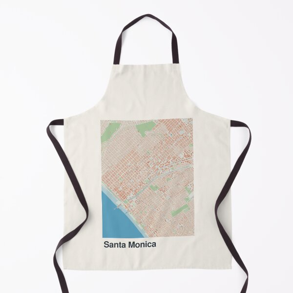 Item preview, Santa Monica Minimalistic Map Art designed and sold by MapsNerd.