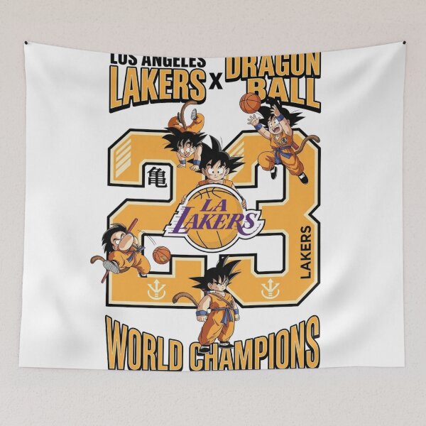 Item preview, Kid Goku Dragon Ball Lakers Basketball Crossover designed and sold by BlasiseDS.