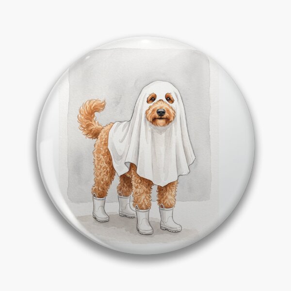 Item preview, Ghost Goldendoodle Boots designed and sold by Roy & Tiffany.