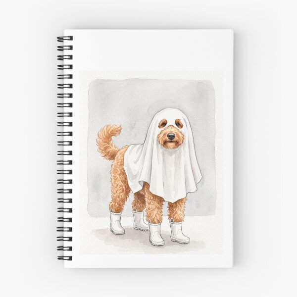 Item preview, Ghost Goldendoodle Boots designed and sold by Roy & Tiffany.