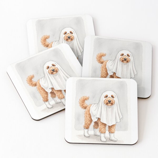 Item preview, Ghost Goldendoodle Boots designed and sold by Roy & Tiffany.