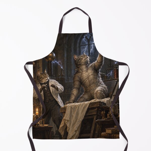 Item preview, Lightning Awakens the Stitched Feline designed and sold by Ocelot-T.