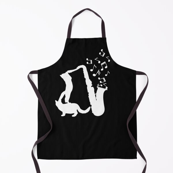 Item preview, Cats Playing Saxophone And Music Notes designed and sold by Primroaddesigns.