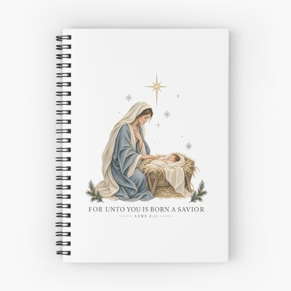 Item preview, For Unto You Is Born A Savior Luke 2:11 Mary And Jesus Christmas designed and sold by PhylonBoxx.
