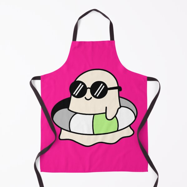 Item preview, Kawaii Ghost on Agender Pride Swimming Tube Summer Vibes designed and sold by Cannaxes Studio.