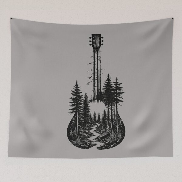 Item preview, Forest Guitar Woodland Music Tee designed and sold by oldpussboss.