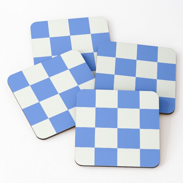 Item preview, Blue Retro Checkerboard Pattern designed and sold by jianina-alondra.