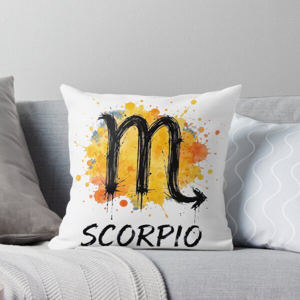 Item preview, Scorpio Zodiac Sign Watercolor Grunge Yellow Orange Art designed and sold by Vibe-Vary.