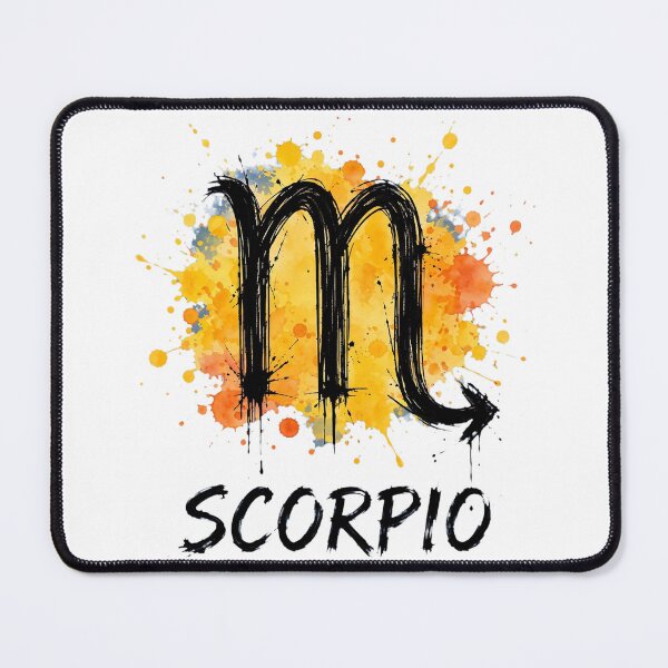 Item preview, Scorpio Zodiac Sign Watercolor Grunge Yellow Orange Art designed and sold by Vibe-Vary.