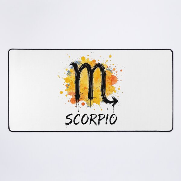 Item preview, Scorpio Zodiac Sign Watercolor Grunge Yellow Orange Art designed and sold by Vibe-Vary.
