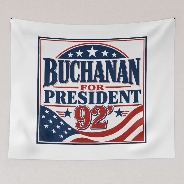 Item preview, Pat Buchanan For President – Vintage 90s Political Campaign – Retro Conservative T-Shirt designed and sold by CiKmerch.