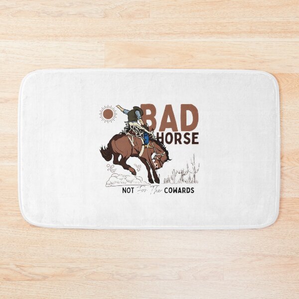Item preview, Bad Horse Design for Brave Souls Bold and Fearless Illustration designed and sold by hannahnormann.