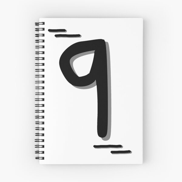 Item preview, Number 9 - Bold Black Artistic Numeral Design designed and sold by Dyche Studio.