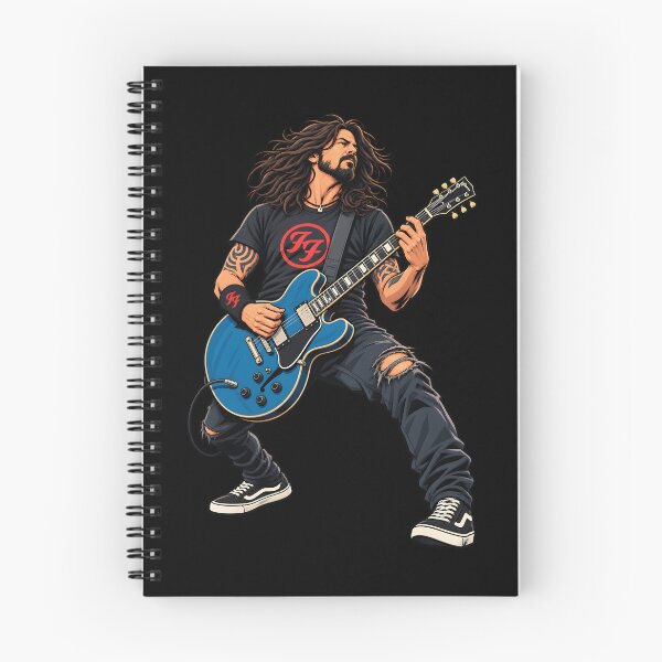 Item preview, Dave grohl Rock Guitar Legend – Bearded Guitarist PlayingGuitar Comic Art T-Shirt designed and sold by Leeded.