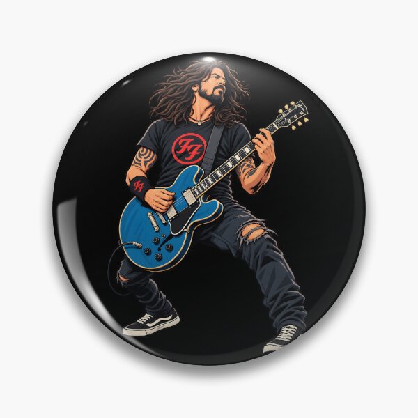 Item preview, Dave grohl Rock Guitar Legend – Bearded Guitarist PlayingGuitar Comic Art T-Shirt designed and sold by Leeded.