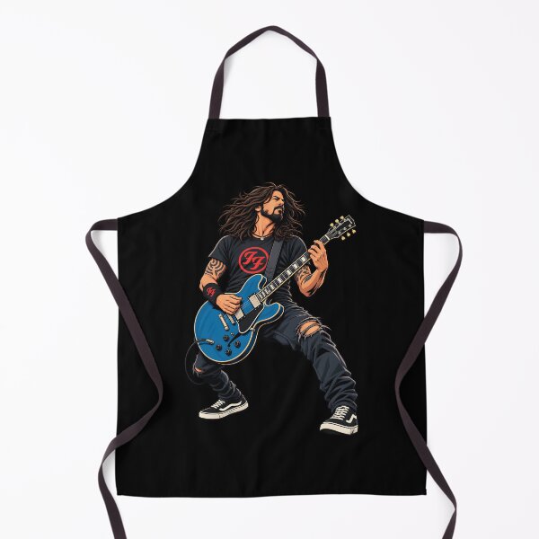 Item preview, Dave grohl Rock Guitar Legend – Bearded Guitarist PlayingGuitar Comic Art T-Shirt designed and sold by Leeded.