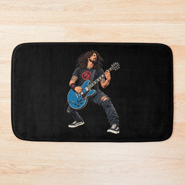 Item preview, Dave grohl Rock Guitar Legend – Bearded Guitarist PlayingGuitar Comic Art T-Shirt designed and sold by Leeded.