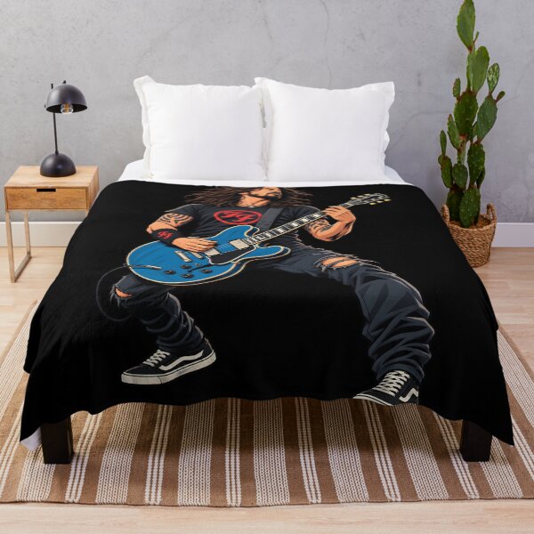 Item preview, Dave grohl Rock Guitar Legend – Bearded Guitarist PlayingGuitar Comic Art T-Shirt designed and sold by Leeded.
