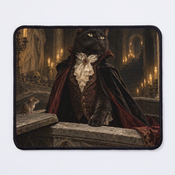 Item preview, Aristocratic Cat Rising From Coffin designed and sold by Ocelot-T.