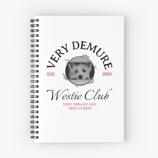 Item preview, Very Demure Since Always Westie Club - Black/Red - Averia designed and sold by Naughty Pup Press LLC.