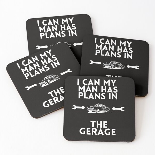 Item preview, My Man Has Plans in the Garage – Mechanic Gift designed and sold by MiSuPa Studio.