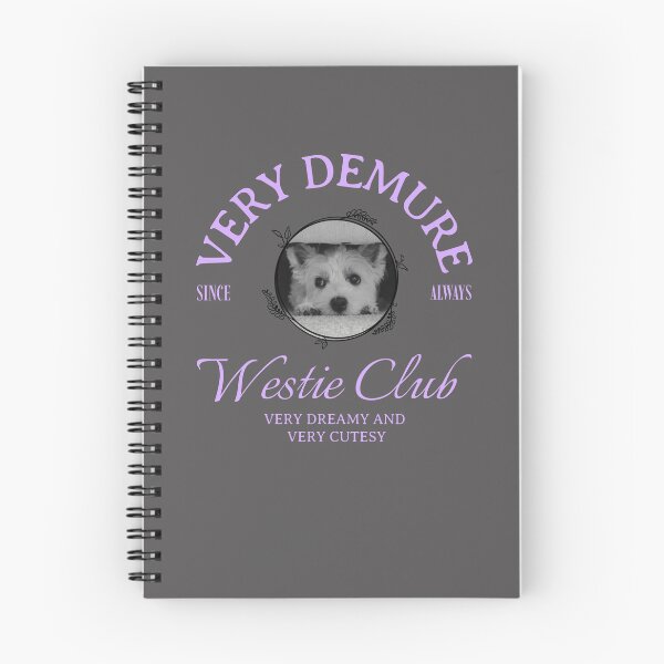 Item preview, Very Demure Since Always Westie Club-Lavender-Averia designed and sold by Naughty Pup Press LLC.