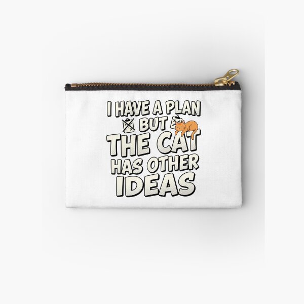 Item preview, I Have A Plan But The Cat Has Other Ideas Funny Cat Quote designed and sold by mood-draftsman.