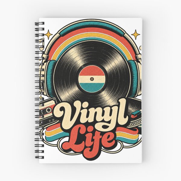 Item preview, Vinyl Life Retro Music Record Headphones Design designed and sold by A Light Worker.