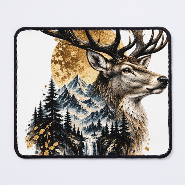 Item preview, Antlers Above the Falls | Deer-Type Antler & Waterfall Art | Norvian designed and sold by Norvian.