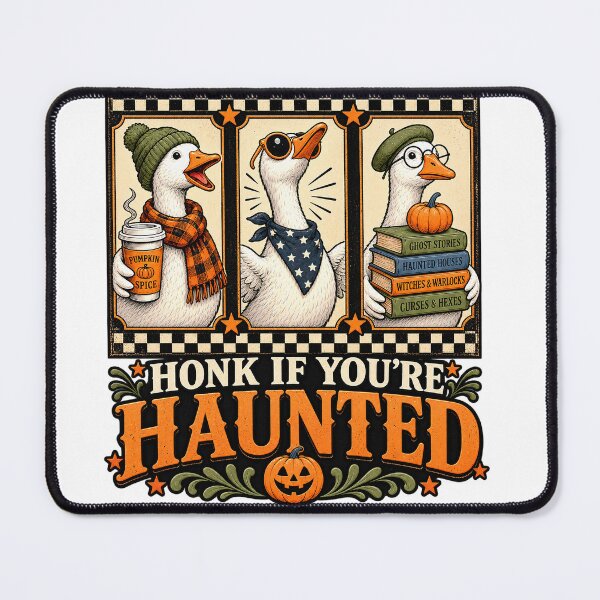 Item preview, Honk If You’re Haunted – Funny Halloween Goose Autumn Design designed and sold by webpatty.