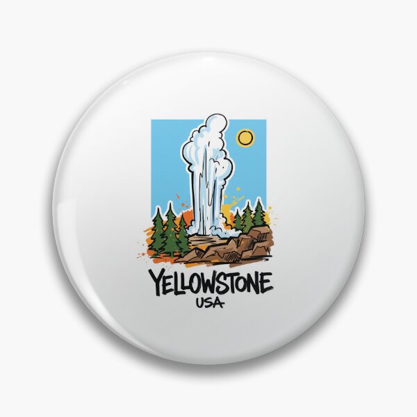 Item preview, Yellowstone Old Faithful Geyser USA Art designed and sold by Merch by Das Design Studio.