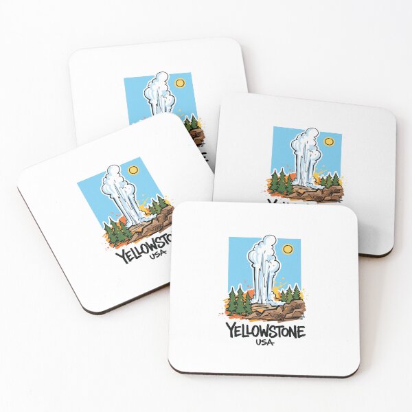 Item preview, Yellowstone Old Faithful Geyser USA Art designed and sold by Merch by Das Design Studio.