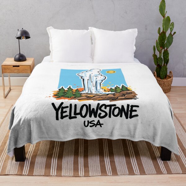 Item preview, Yellowstone Old Faithful Geyser USA Art designed and sold by Merch by Das Design Studio.