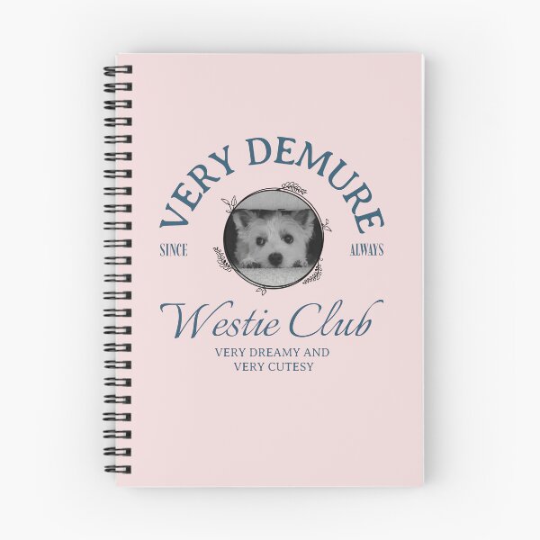 Item preview, Very Demure Since Always Westie Club-Teal-Averia designed and sold by Naughty Pup Press LLC.