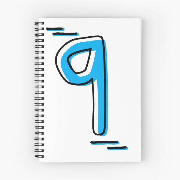 Item preview, Number 9 - Bold Blue Artistic Numeral Design designed and sold by Dyche Studio.