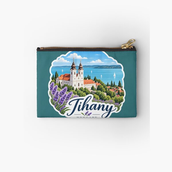 Item preview, Tihany Hungary Lake Balaton Lavender Travel Art designed and sold by GusiaTreasures.