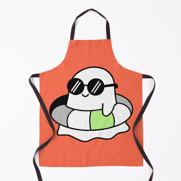 Item preview, Cute Agender Pride Ghost with Sunglasses Pool Ring designed and sold by Cannaxes Studio.