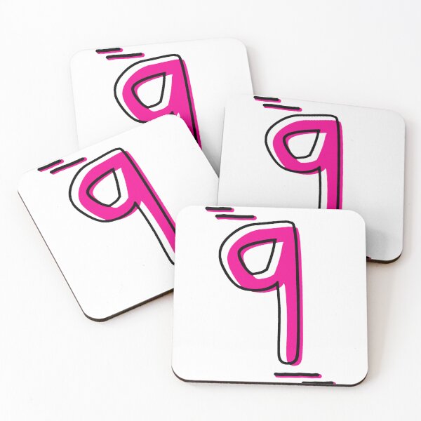 Item preview, Number 9 - Bold Pink Artistic Numeral Design designed and sold by Dyche Studio.