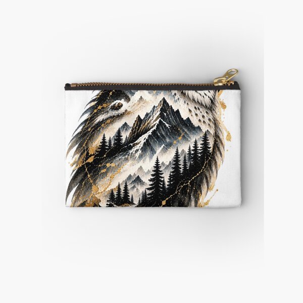 Item preview, Owl Over Dark Peaks | Owl Mountain Forest Art | Norvian designed and sold by Norvian.