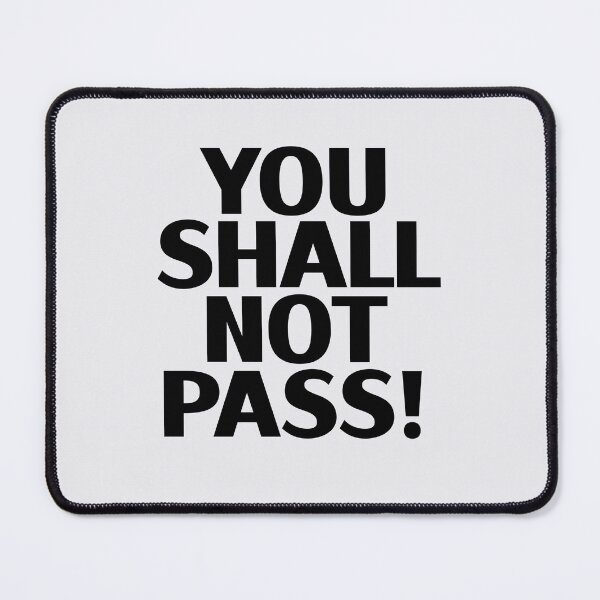 Item preview, Doodle You Shall Not Pass designed and sold by Izaa-aart.
