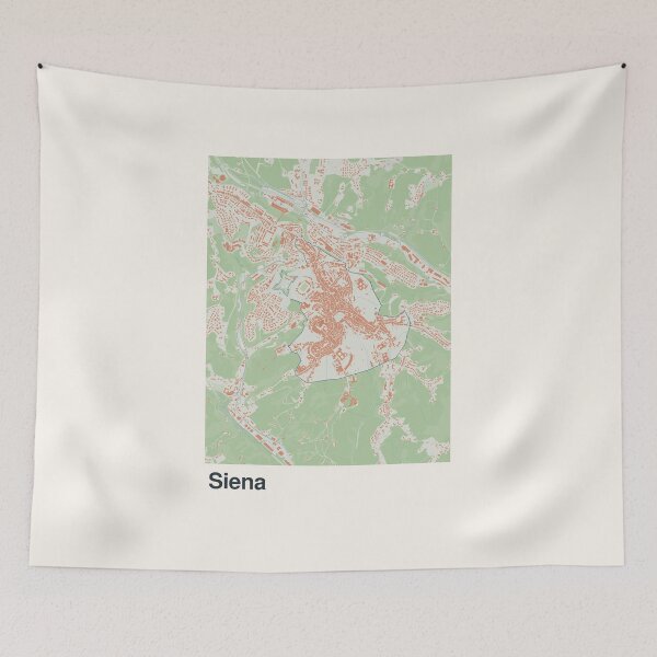 Item preview, Siena Minimalistic Map Art designed and sold by MapsNerd.