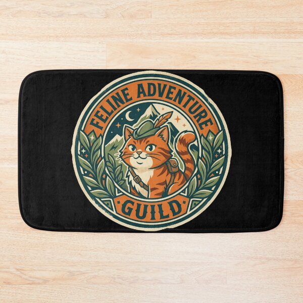 Item preview, Feline Adventure Guild DND Fantasy Cat Scout Badge designed and sold by mood-draftsman.