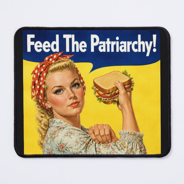 Item preview, Feed The Patriarchy – Tradwife Rosie Parody – Vintage Retro Faith T-Shirt designed and sold by CiKmerch.